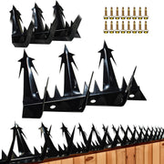 TIQUKDELY front view of 74-inch spike strip showing full length and finish, protects perimeter