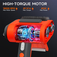 TISHI HERY LED illuminated grill cleaning at night, improved visibility for safer cleaning