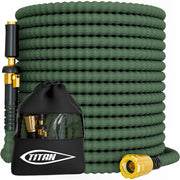 TITAN full-length 50FT hose coiled neatly for easy handling and storage benefit