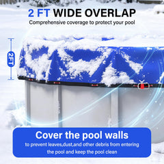 TIXANF winch with steel-core cable for easy, tight cover installation