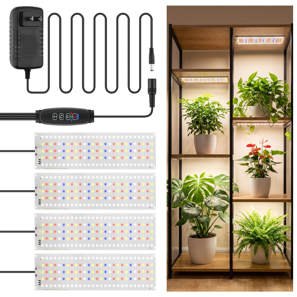 Tmsluody front packaging showing four slim LED panels and included accessories for easy installation