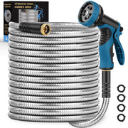 Tocebe front view packaging showing hose and nozzle, durable outdoor use
