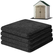 ToLanbbt front view of full 10x10 mat protecting shed floor