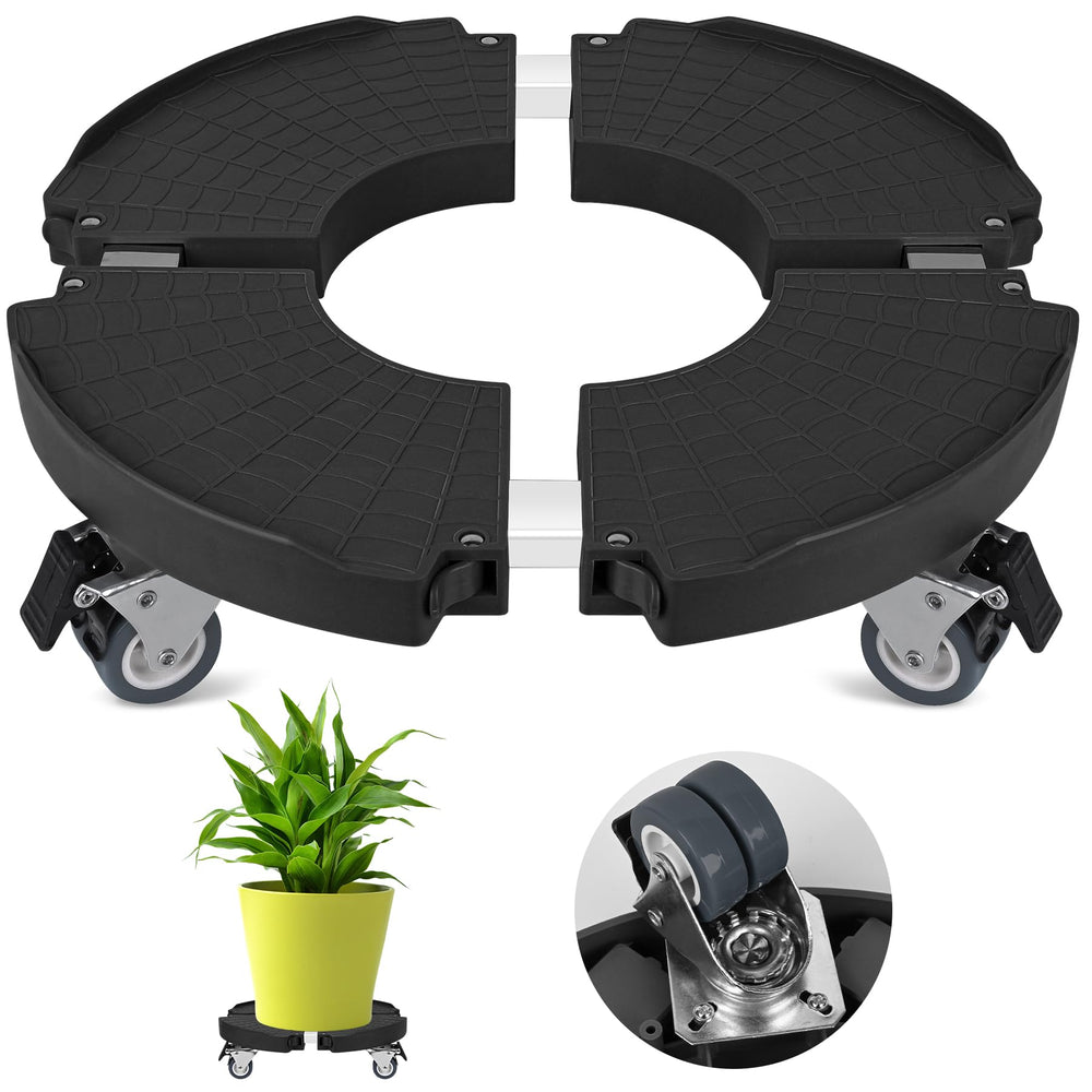 ToLanbbt front view of plant caddy showing sturdy frame and raised support benefit