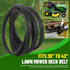 TonGass belt laid flat with tape measure showing 93 inch inner circumference to confirm fit