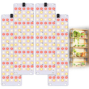 TONYFUL front view of four LED grow light bars showing compact design and coverage