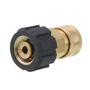 Tool Daily adapter front view showing 3/8 inch quick-connect socket and benefits