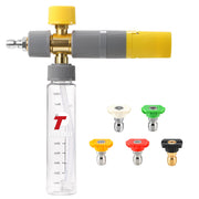 Tool Daily front view of foam cannon showing compact design and ease of use