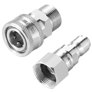 Tool Daily front view of adapter set showing compact stainless-steel conversion