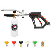Tool Daily front view of compact pressure washer gun showing streamlined control benefits