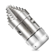 Tool Daily front view of rotating sewer jetter nozzle showing design and build benefit