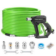 Tool Daily kit front layout showing hose, gun, and nozzles for versatile cleaning