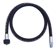 Tool Daily whip hose front view showing compact 4ft jumper and durable jacket