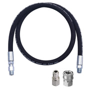 Tool Daily whip hose front view showing fittings and durable cover for reliable connections