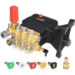 TOOLCY pump front view showing robust housing and mounting for reliable replacement
