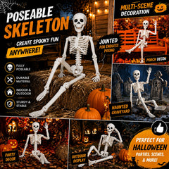 Toolterritary hanging skeleton in tree illustrating lightweight mount and spooky display