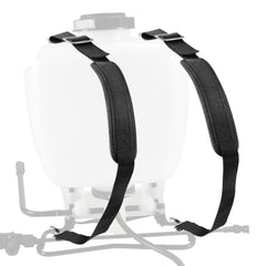 Tophoniex front view straps mounted on backpack sprayer showing secure fit and stability