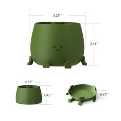 TOPOLA planter self-watering detail with wick and reservoir for easy care