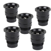 Toro 53471 front view showing black 15-foot full nozzle and shape, reliable coverage