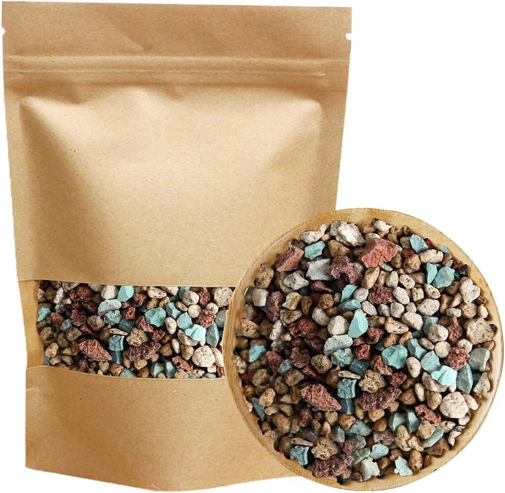 TOYPOPOR front packaging showing 2.2 lb volcanic grit mix benefit drainage