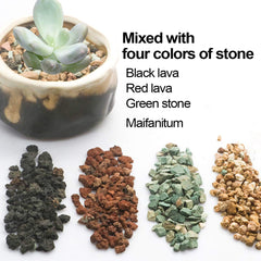 TOYPOPOR mix used in a succulent planter for faster drying and neat look