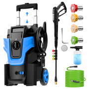 Toyqqeow front view of pressure washer showing compact design and portability benefit