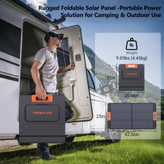 TPDEFZQ kickstands set at angle showing stable setup and optimized sun exposure