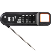 Traeger front view showing compact thermometer and easy-grip for fast checks
