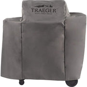 Traeger Ironwood 650 front covered showing clean protection and weather resistance