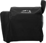 Traeger full-length cover front view fitting Pro 34 and protecting finish