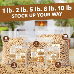 Trailmark Naturals close-up of peanut shells highlights natural texture