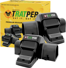 TRATPER front view showing covered trap for safer placement