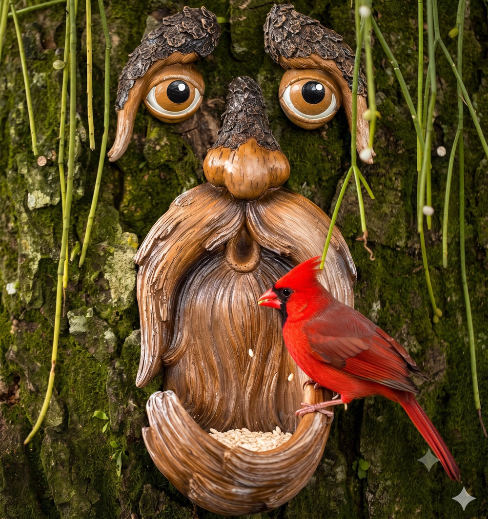 Tree Poetry front view showing expressive face and vibrant paint for curb appeal