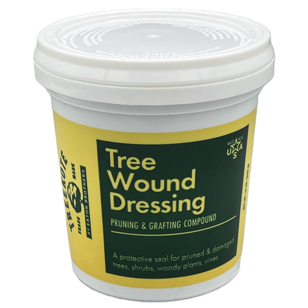 Treekote front label on 16oz tub showing product identity and convenience