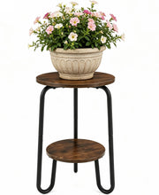 TREEZITEK front view showing full two-tier stand and clean silhouette for space-saving
