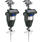 TRURID front view packaging showing two sprinklers and benefits for yard protection