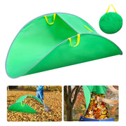 Tryly front view of open leaf collector showing large capacity and easy loading