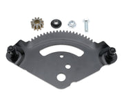 TUELETFU front view of sector plate and pinion showing fit benefits