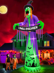 TURNMEON front view of 12ft witch showing full silhouette and curb appeal