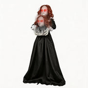 TW SHINE front view of 5.3ft maid prop showing full costume and stance benefit dramatic focal point
