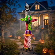 TW SHINE front view of stacked clowns showing height and visual impact