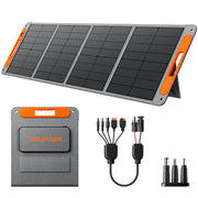 TWELSEAVAN front view of 120W foldable solar panel showing compact design benefit