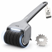 Typhur electric grill brush front view showing compact design and controls