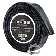 U.S. Pool Supply front view of heavy-duty backwash hose, dependable drain performance