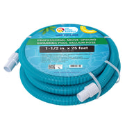 U.S. Pool Supply coiled 1.5 inch hose showing compact storage and easy handling