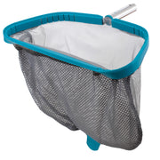 U.S. Pool Supply front view of 18-inch skimmer net showing durable frame and bag, improves cleaning speed