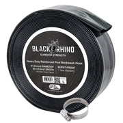 U.S. Pool Supply front view showing 2" x 50' hose and label for easy identification