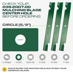 UDC Parts close-up of cutting edge showing sharpness for cleaner grass cuts