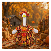 Ueyben front view of maple goose outfit showing coordinated dress and hat for curb appeal