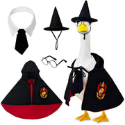 Ueyben wizard porch goose front view showing full costume charm